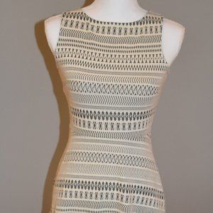Banana Republic Sleeveless Dress Size 00P Petitie NEW white grey